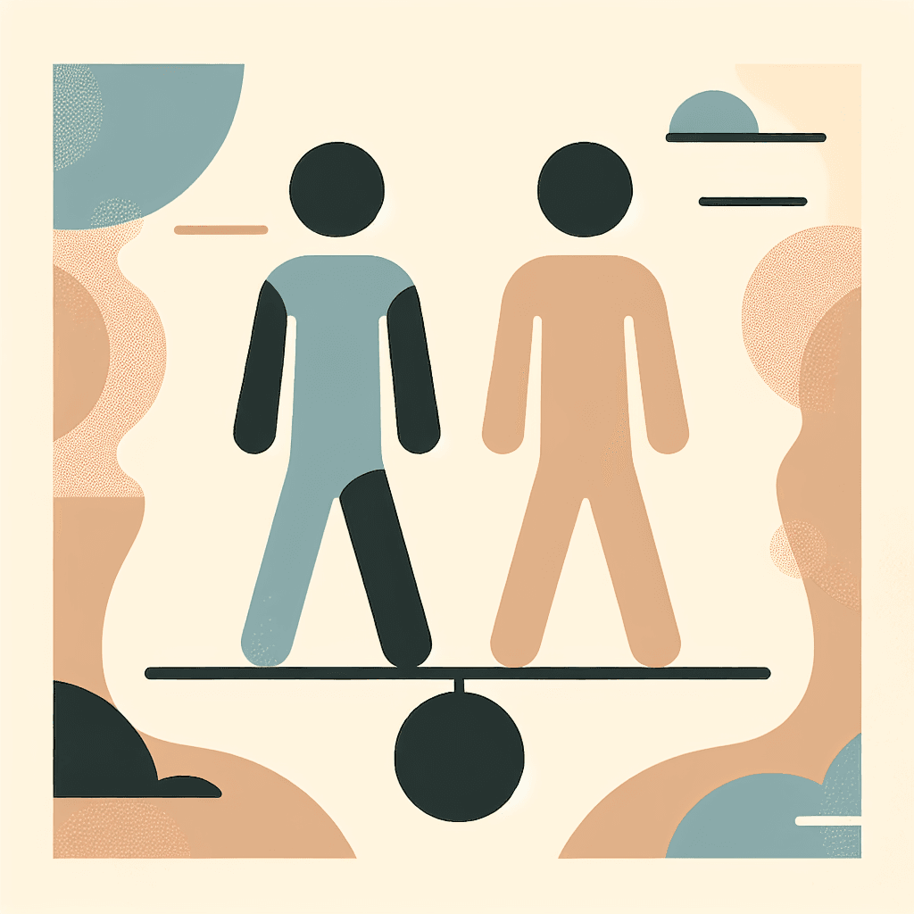 Illustration for article: Balancing Career Success With Relationship Priorities.